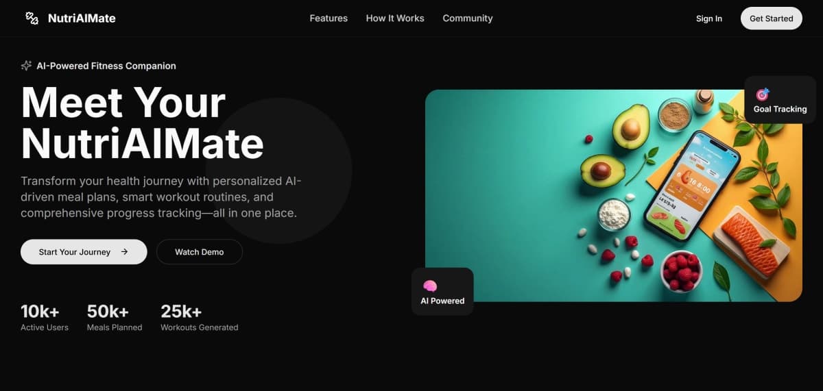 NutriAIMate — Your AI Nutrition & Workout Dashboard with Analytics